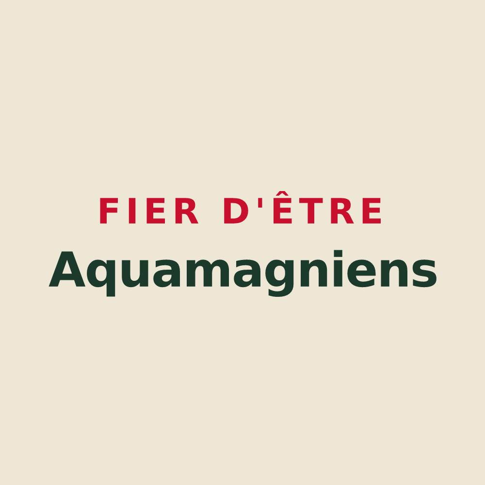 Tote bag « Fier d'être Aquamagniens » — design pour Amagne