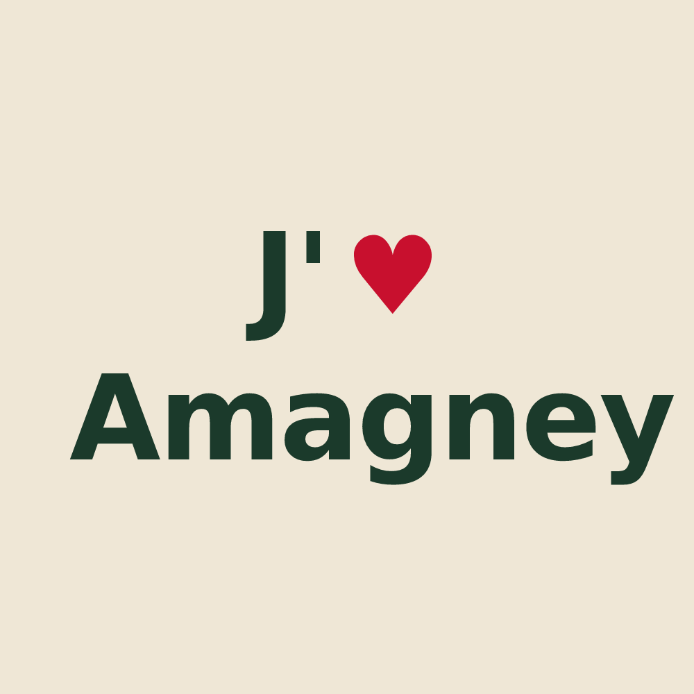 Tote bag personnalisé Amagney — design J'aime Amagney
