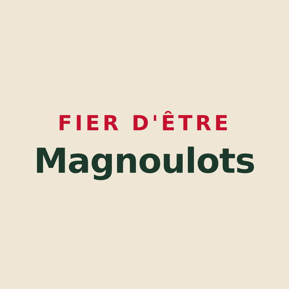 Tote bag « Fier d'être Magnoulots » — design pour Amagney