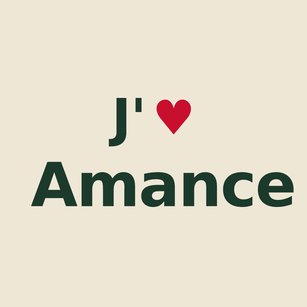 Tote bag personnalisé Amance — design J'aime Amance