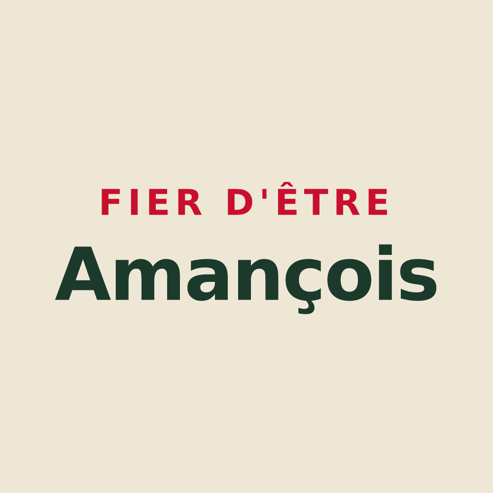 Tote bag « Fier d'être Amançois » — design pour Amance