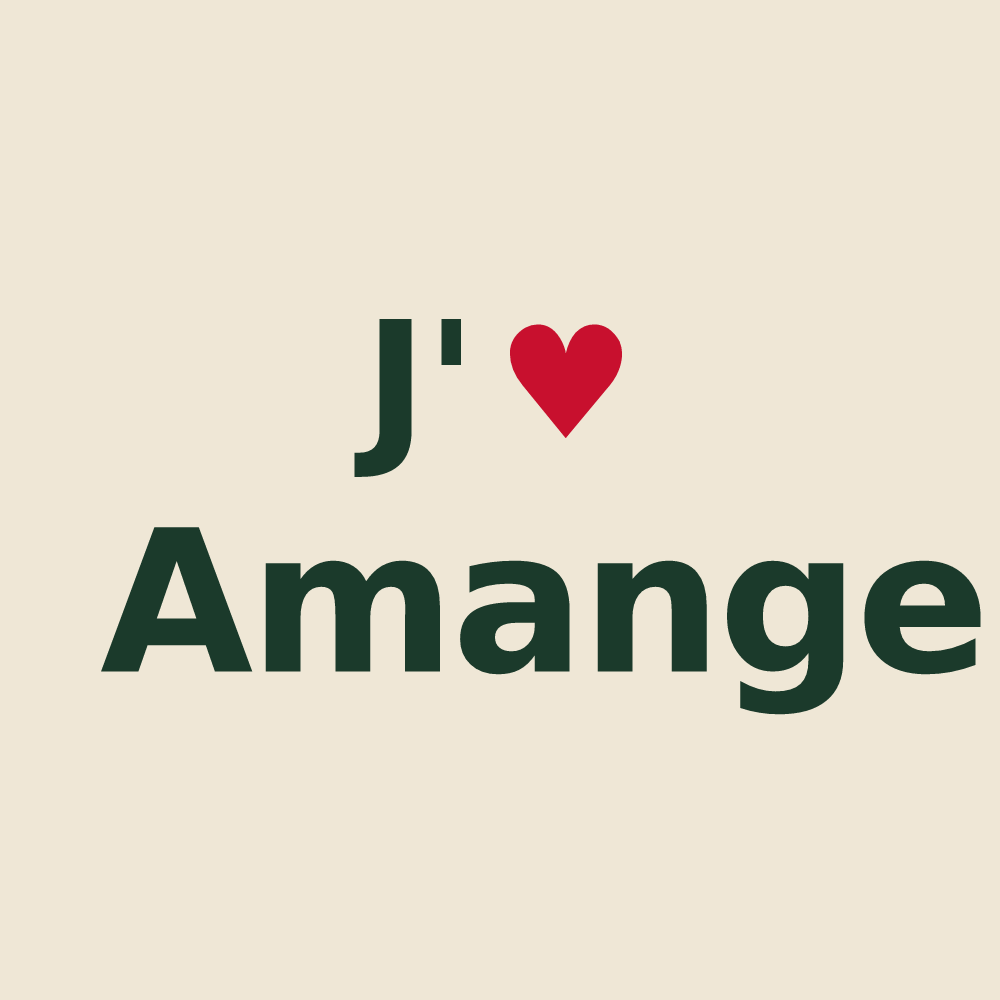 Tote bag personnalisé Amange — design J'aime Amange