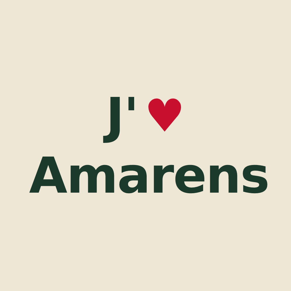 Tote bag personnalisé Amarens — design J'aime Amarens