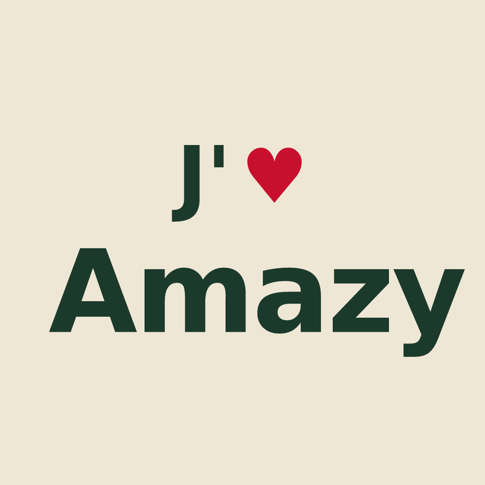 Tote bag personnalisé Amazy — design J'aime Amazy