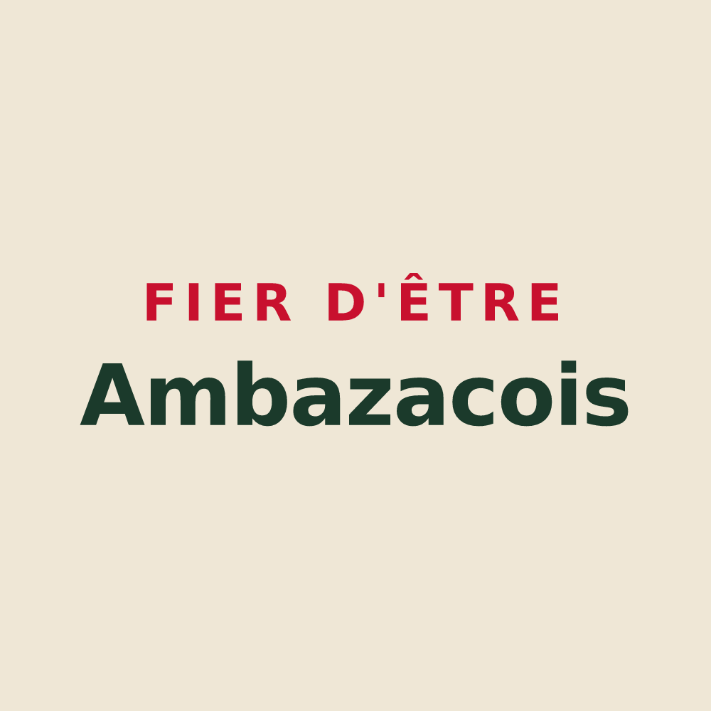 Tote bag « Fier d'être Ambazacois » — design pour Ambazac