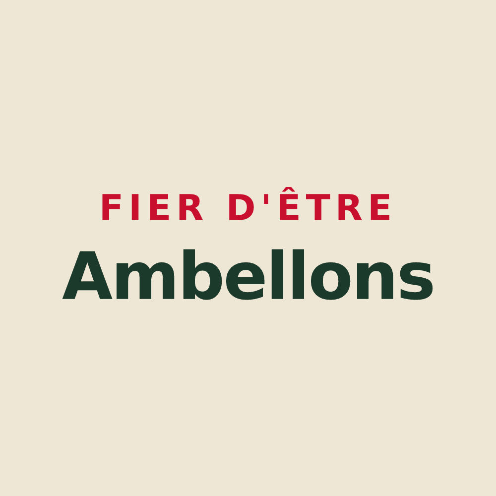 Tote bag « Fier d'être Ambellons » — design pour Ambel