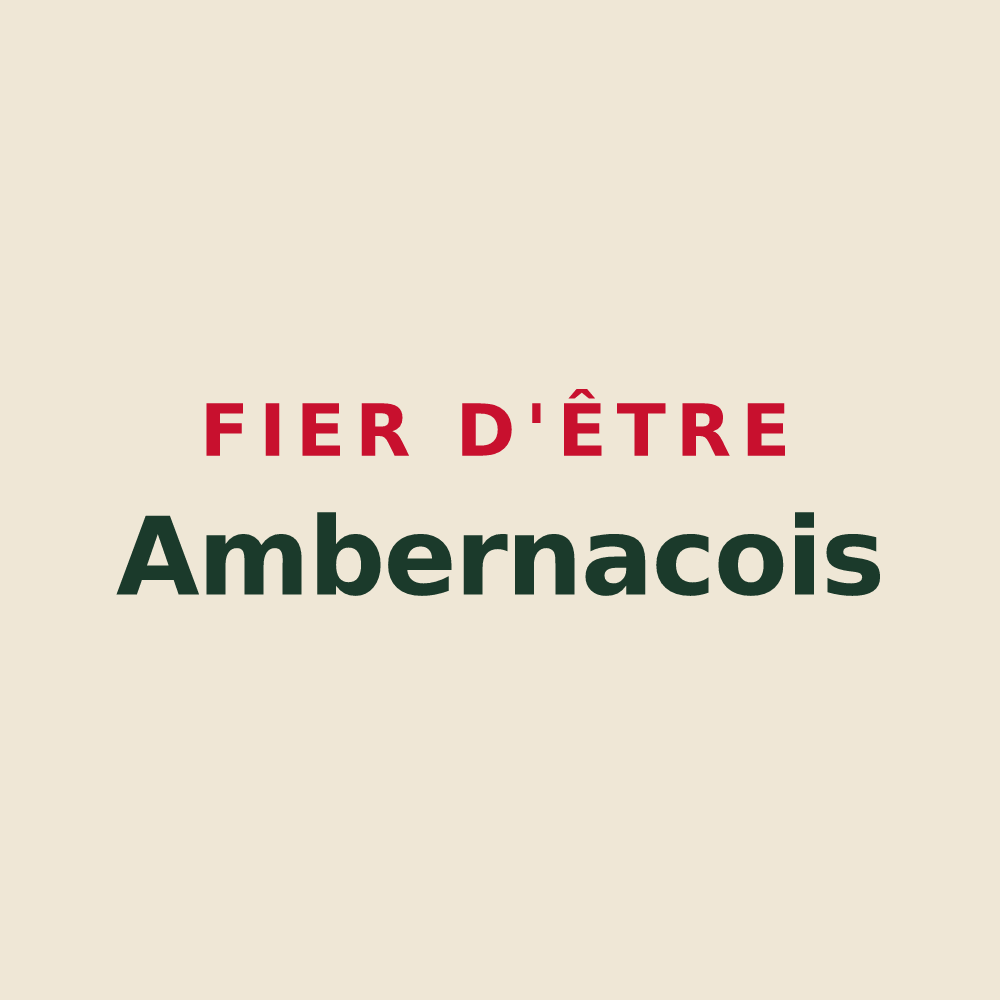 Tote bag « Fier d'être Ambernacois » — design pour Ambernac