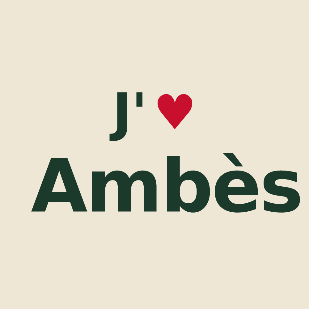 Tote bag personnalisé Ambès — design J'aime Ambès
