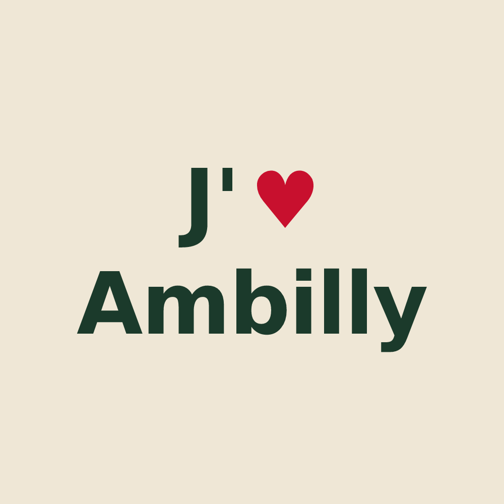 Tote bag personnalisé Ambilly — design J'aime Ambilly