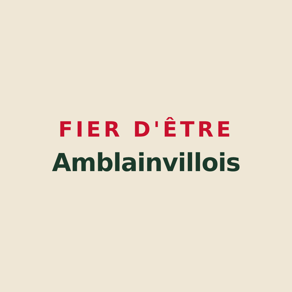 Tote bag « Fier d'être Amblainvillois » — design pour Amblainville