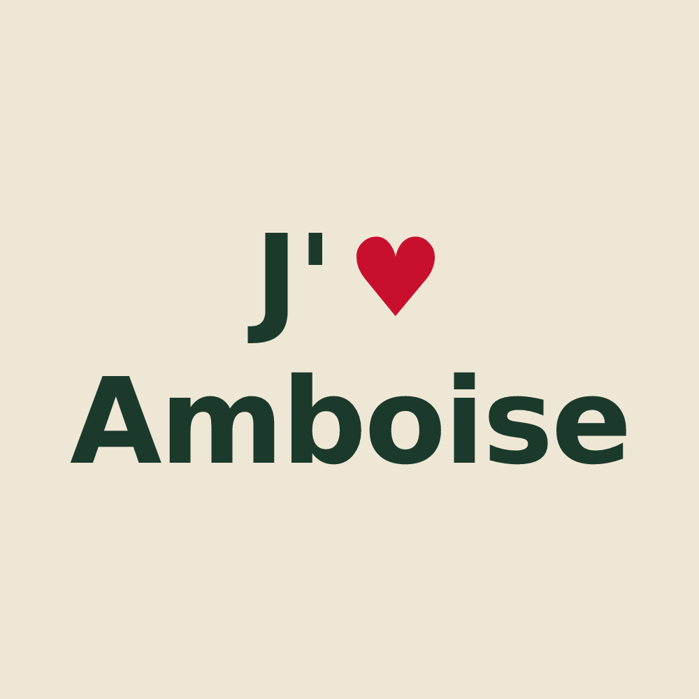 Tote bag personnalisé Amboise — design J'aime Amboise