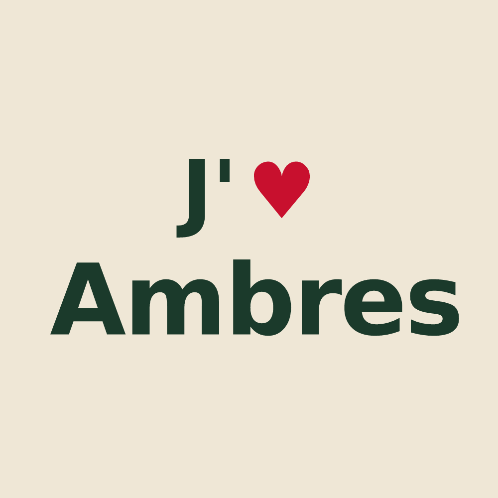 Tote bag personnalisé Ambres — design J'aime Ambres