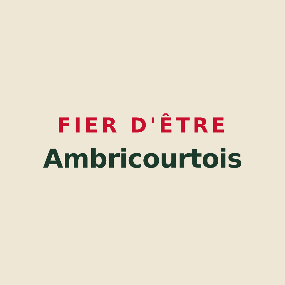 Tote bag « Fier d'être Ambricourtois » — design pour Ambricourt