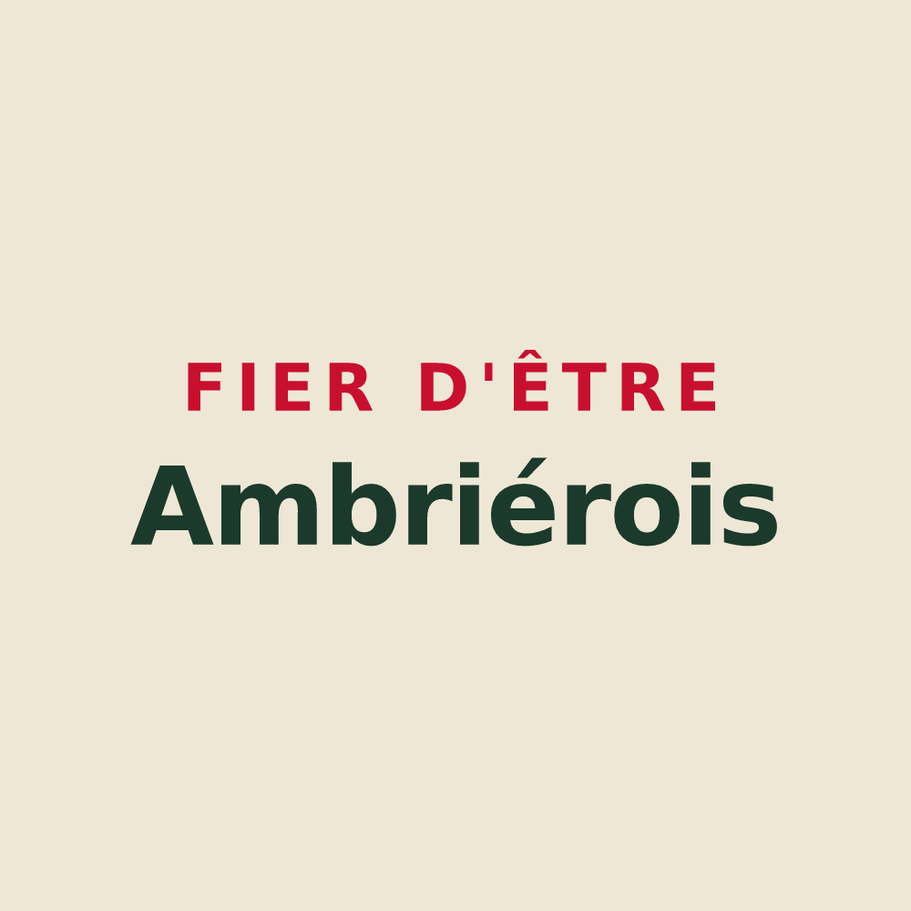 Tote bag « Fier d'être Ambriérois » — design pour Ambrief