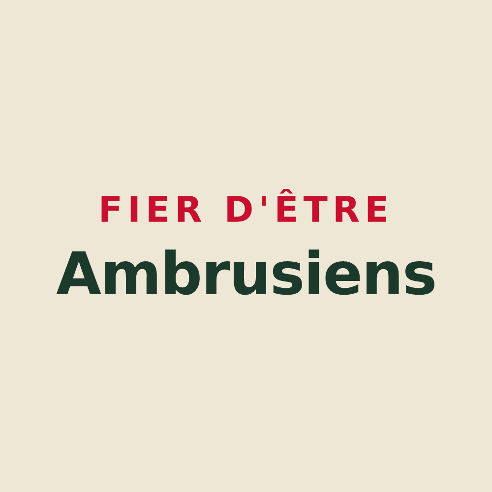 Tote bag « Fier d'être Ambrusiens » — design pour Ambrus
