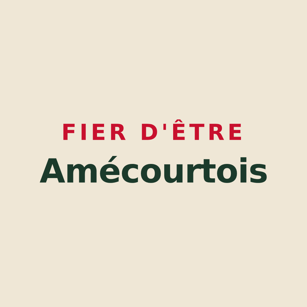 Tote bag « Fier d'être Amécourtois » — design pour Amécourt