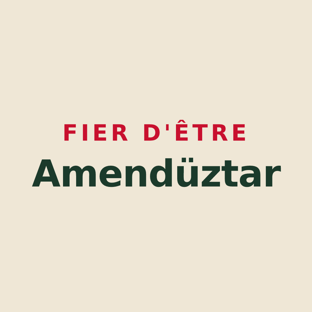 Tote bag « Fier d'être Amendüztar » — design pour Amendeuix-Oneix