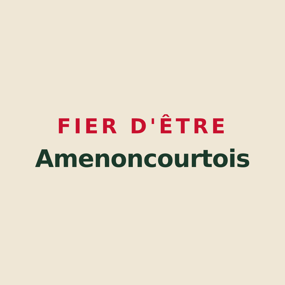 Tote bag « Fier d'être Amenoncourtois » — design pour Amenoncourt