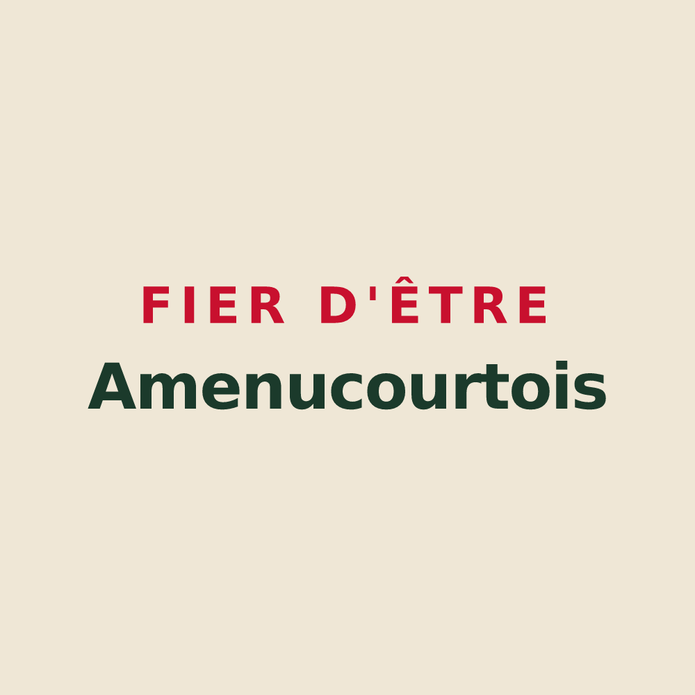 Tote bag « Fier d'être Amenucourtois » — design pour Amenucourt
