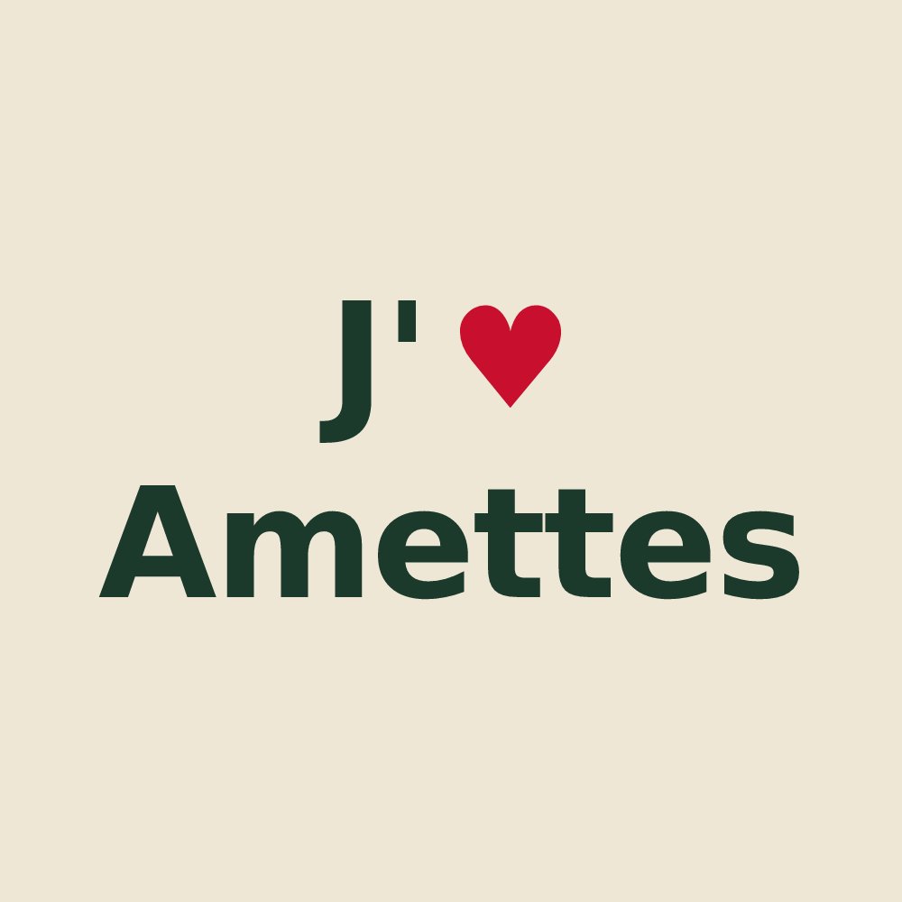 Tote bag personnalisé Amettes — design J'aime Amettes