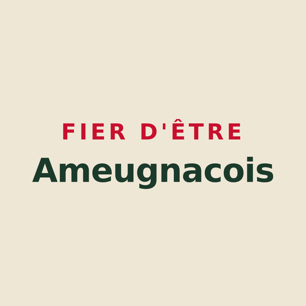 Tote bag « Fier d'être Ameugnacois » — design pour Ameugny