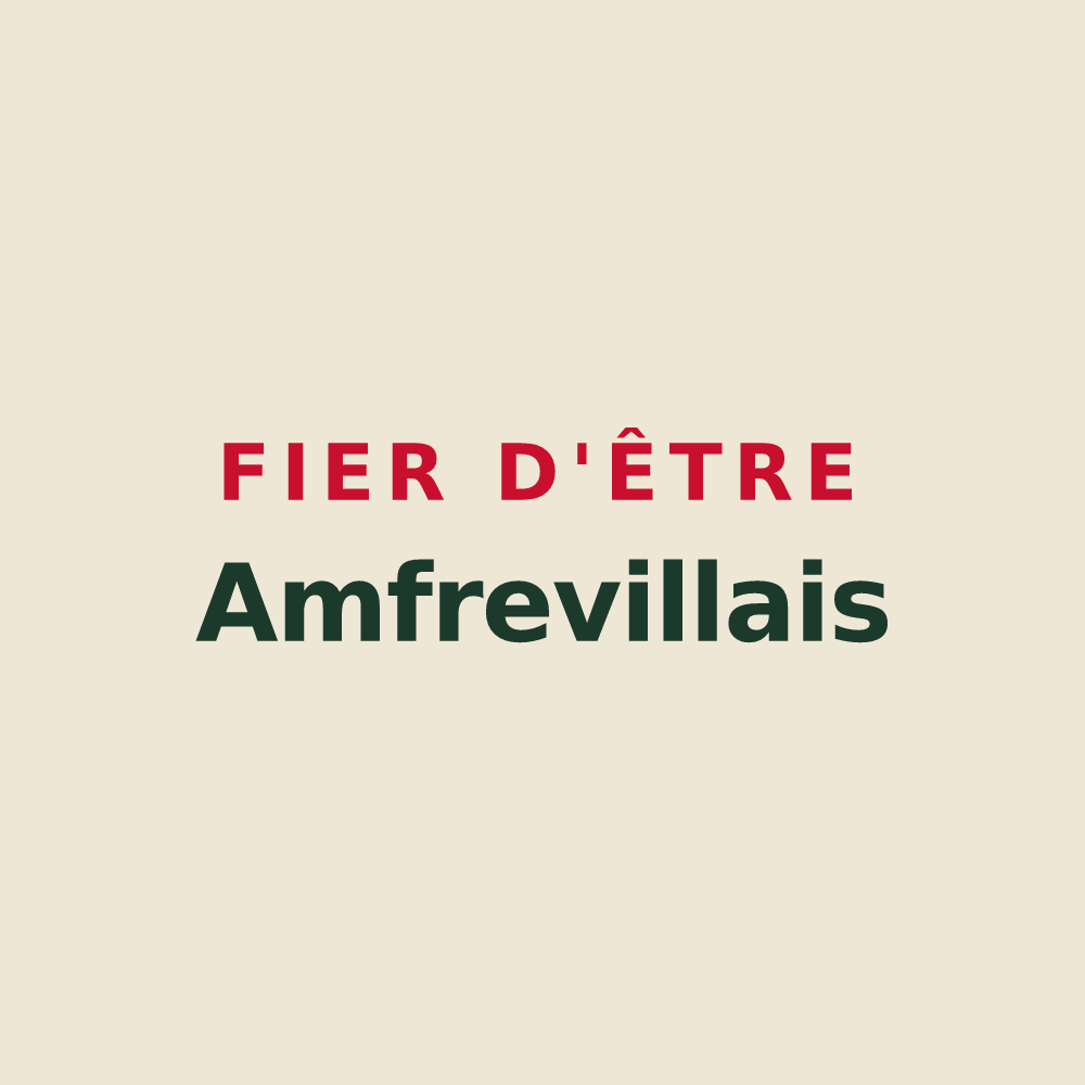 Tote bag « Fier d'être Amfrevillais » — design pour Amfreville-la-Mi-Voie
