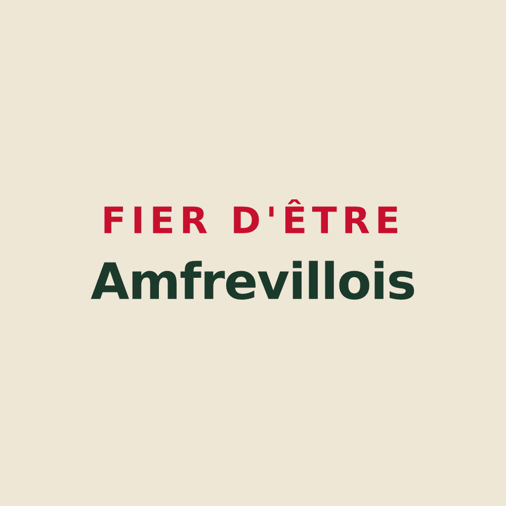 Tote bag « Fier d'être Amfrevillois » — design pour Amfreville-sur-Iton