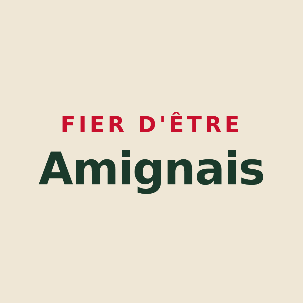 Tote bag « Fier d'être Amignais » — design pour Amigny