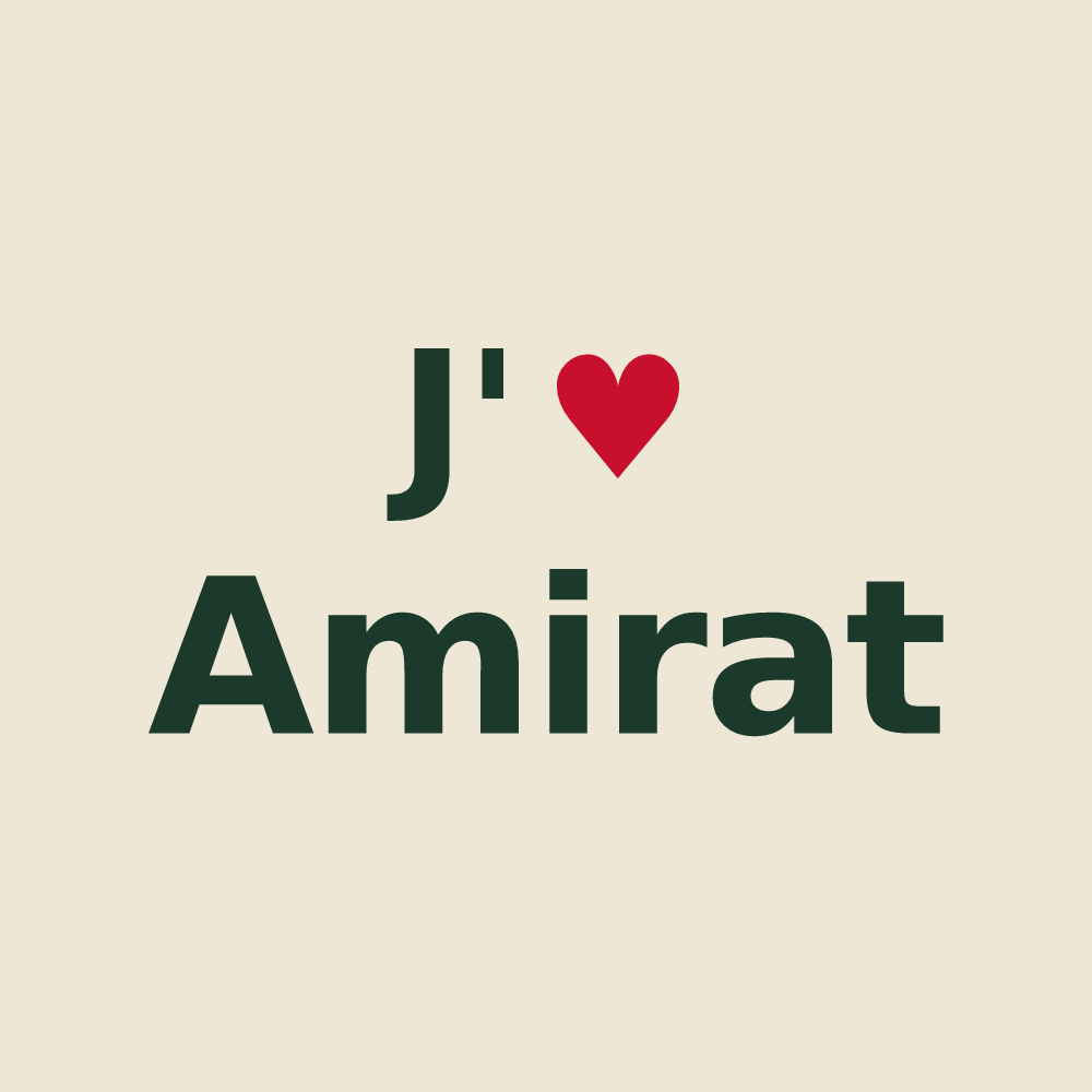 Tote bag personnalisé Amirat — design J'aime Amirat
