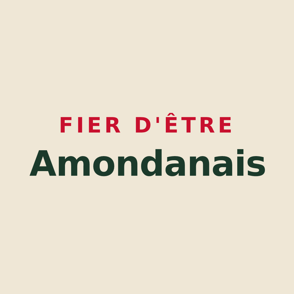Tote bag « Fier d'être Amondanais » — design pour Amondans