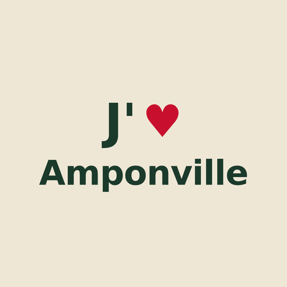 Tote bag personnalisé Amponville — design J'aime Amponville