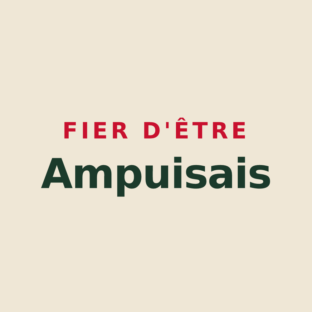 Tote bag « Fier d'être Ampuisais » — design pour Ampuis