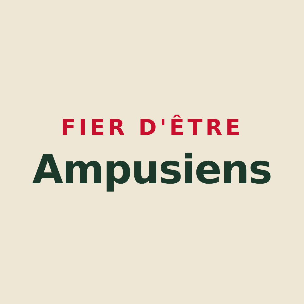 Tote bag « Fier d'être Ampusiens » — design pour Ampus