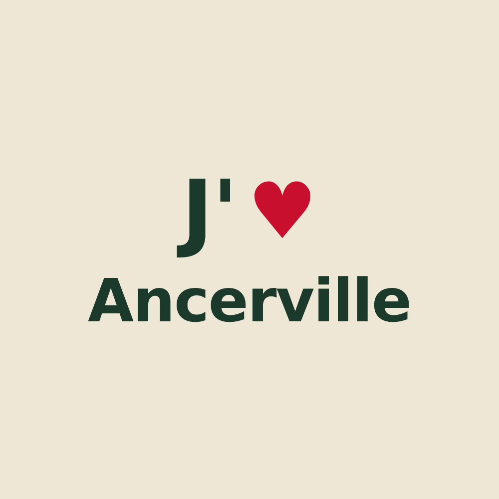 Tote bag personnalisé Ancerville — design J'aime Ancerville