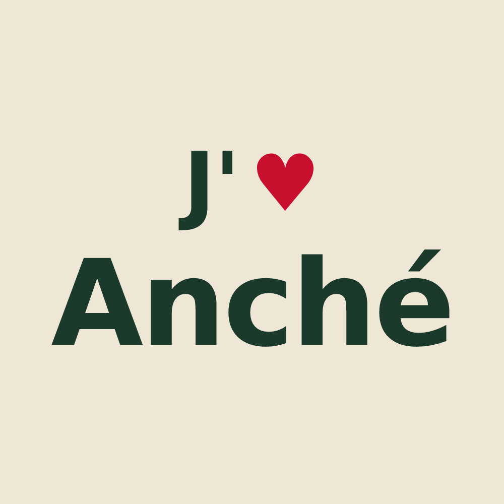 Tote bag personnalisé Anché — design J'aime Anché