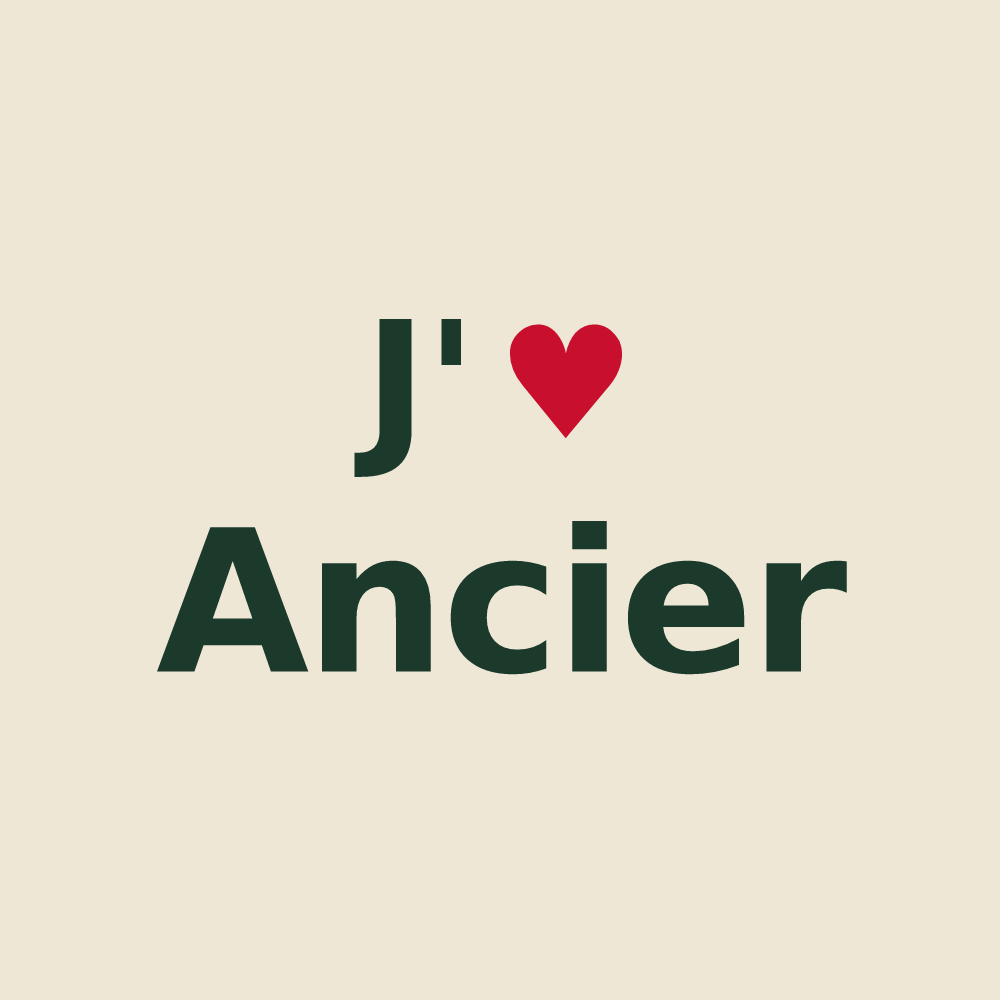 Tote bag personnalisé Ancier — design J'aime Ancier