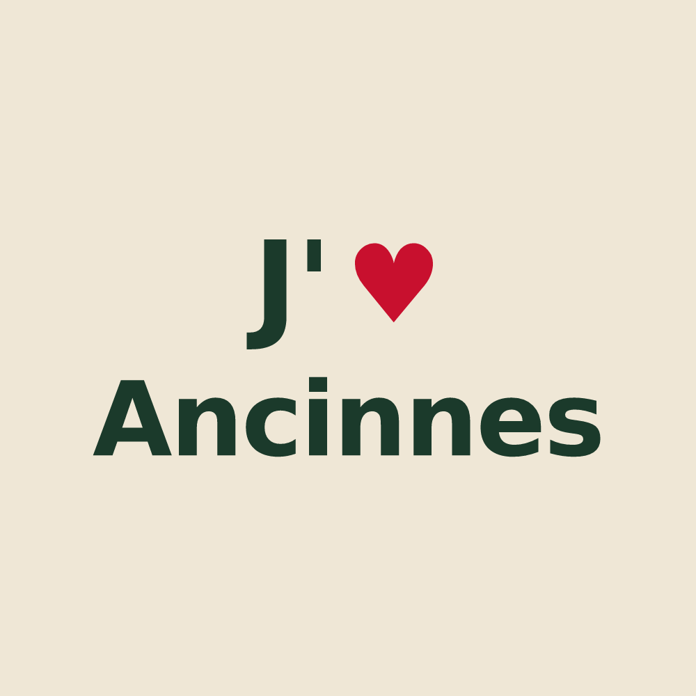 Tote bag personnalisé Ancinnes — design J'aime Ancinnes