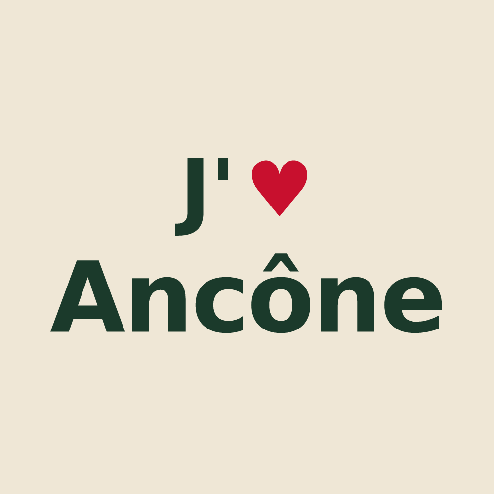 Tote bag personnalisé Ancône — design J'aime Ancône