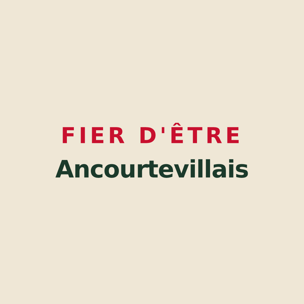 Tote bag « Fier d'être Ancourtevillais » — design pour Ancourteville-sur-Héricourt