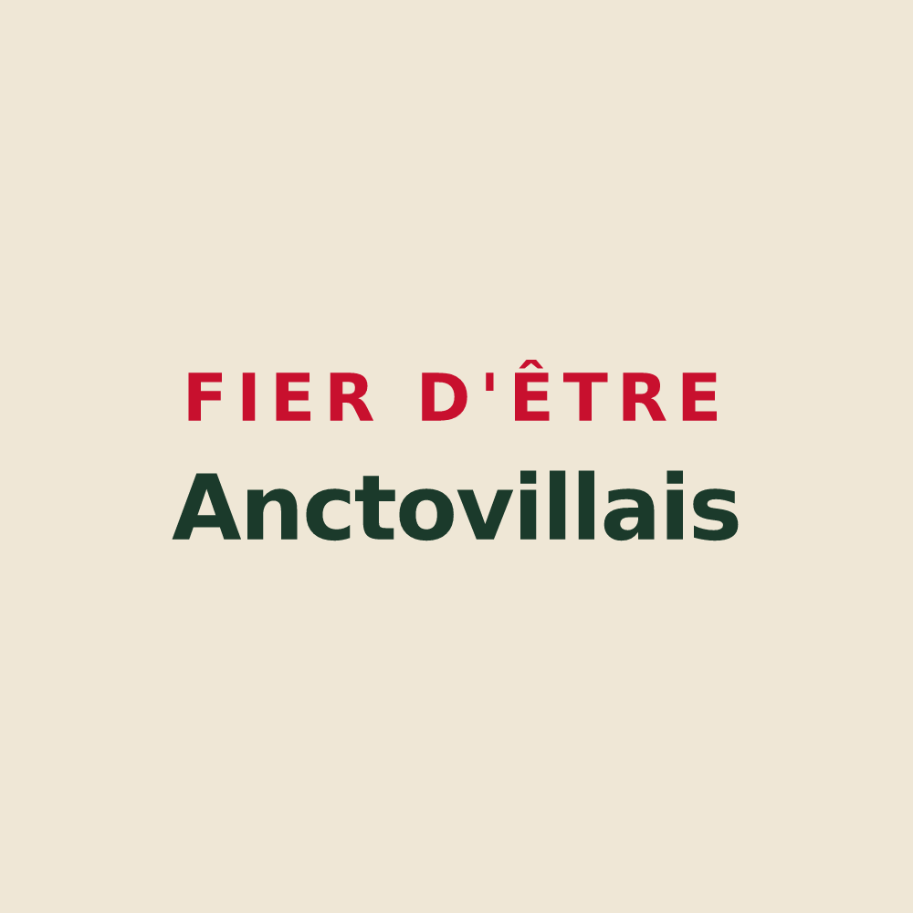 Tote bag « Fier d'être Anctovillais » — design pour Anctoville-sur-Boscq