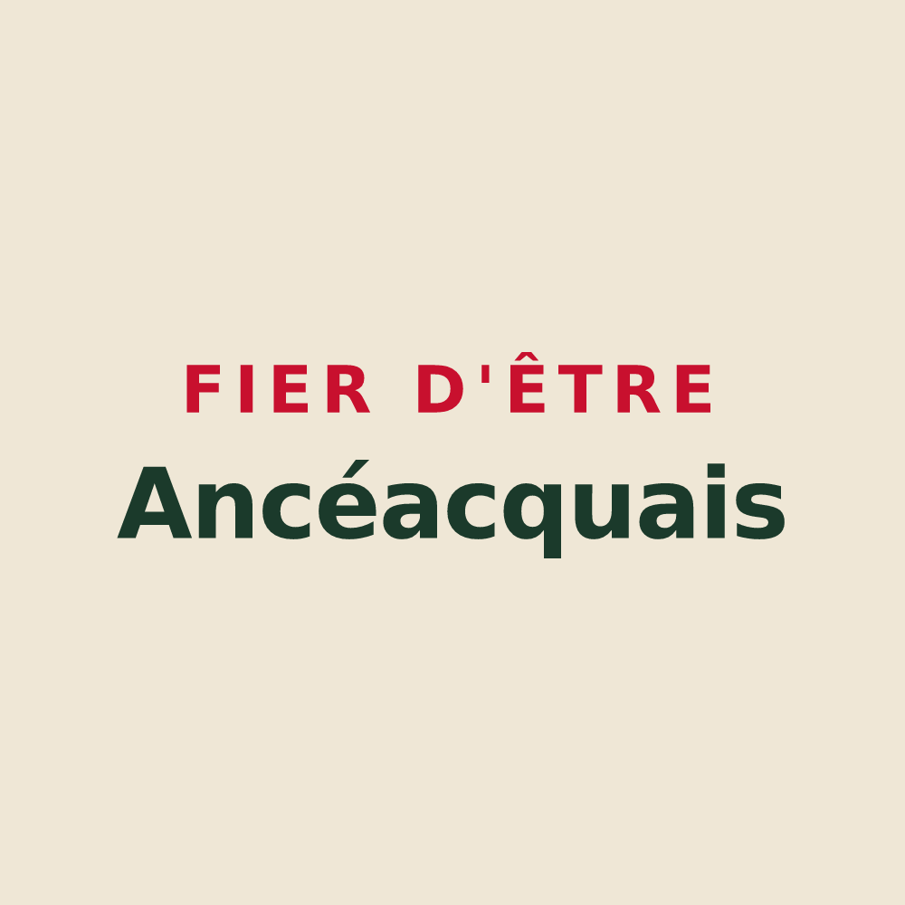 Tote bag « Fier d'être Ancéacquais » — design pour Ancy-le-Franc
