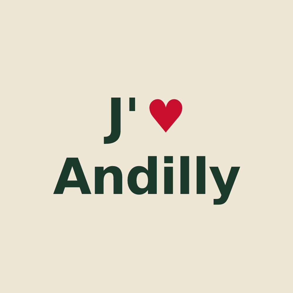 Tote bag personnalisé Andilly — design J'aime Andilly