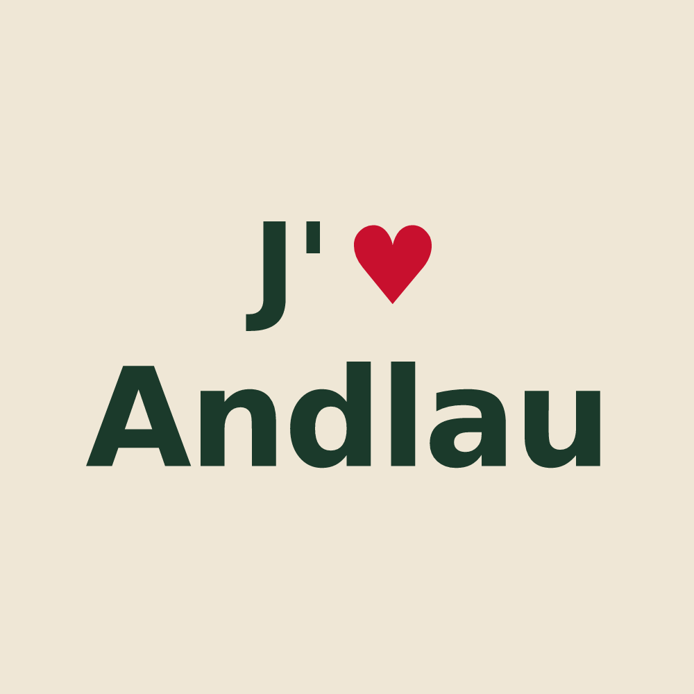 Tote bag personnalisé Andlau — design J'aime Andlau