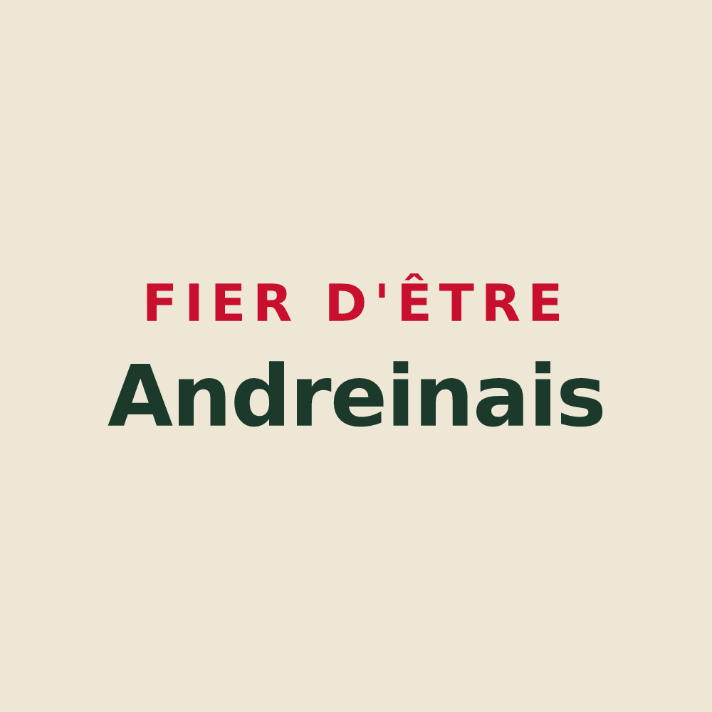 Tote bag « Fier d'être Andreinais » — design pour Andrein