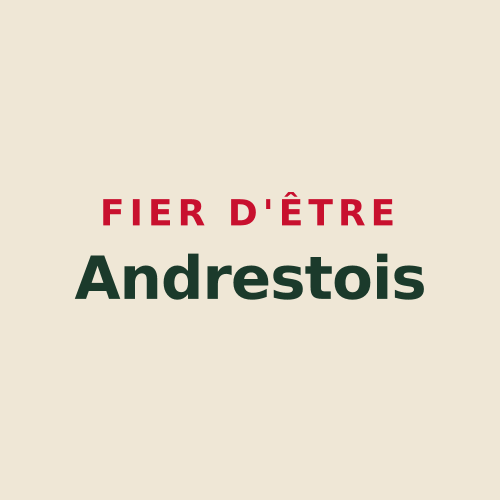 Tote bag « Fier d'être Andrestois » — design pour Andrest