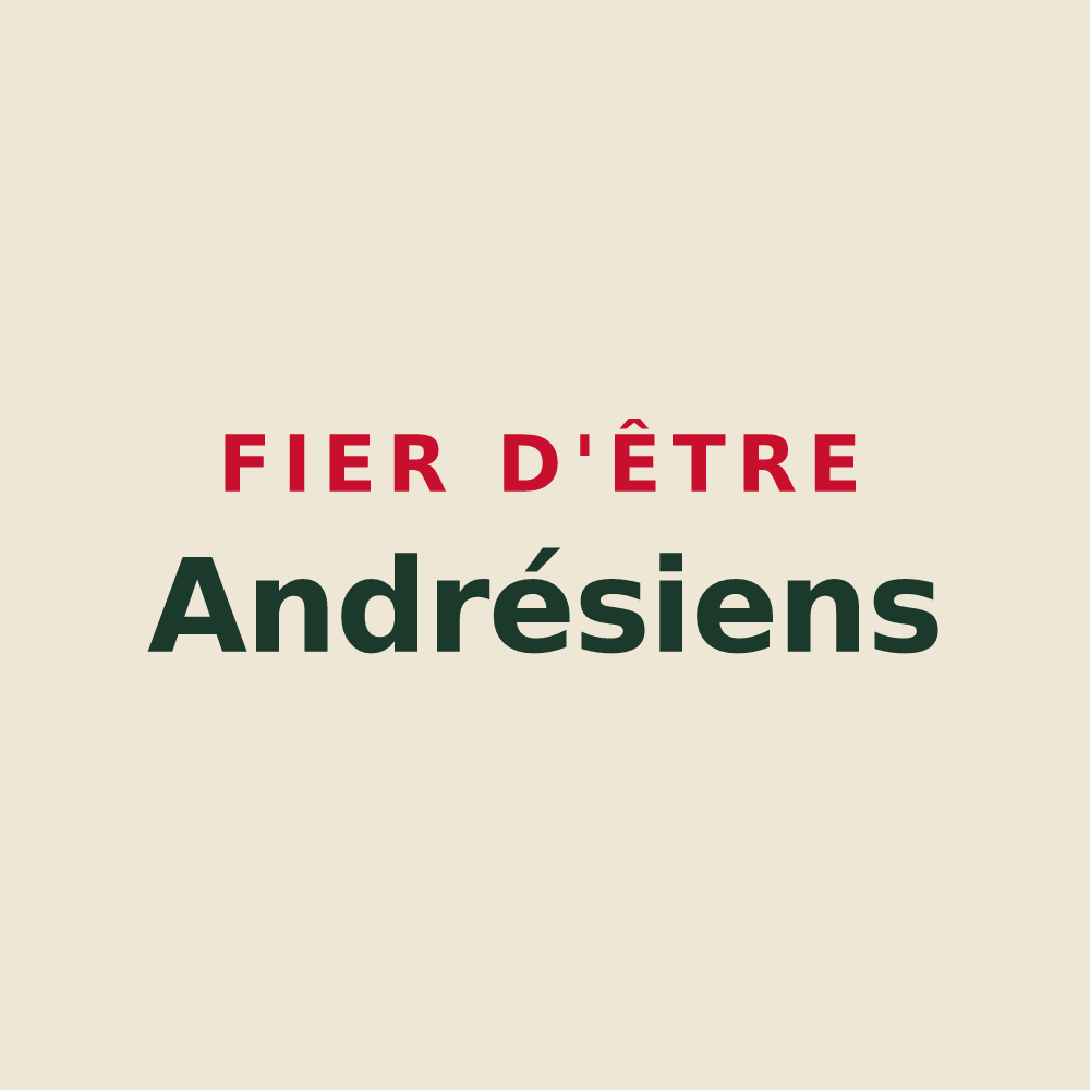 Tote bag « Fier d'être Andrésiens » — design pour Andrésy