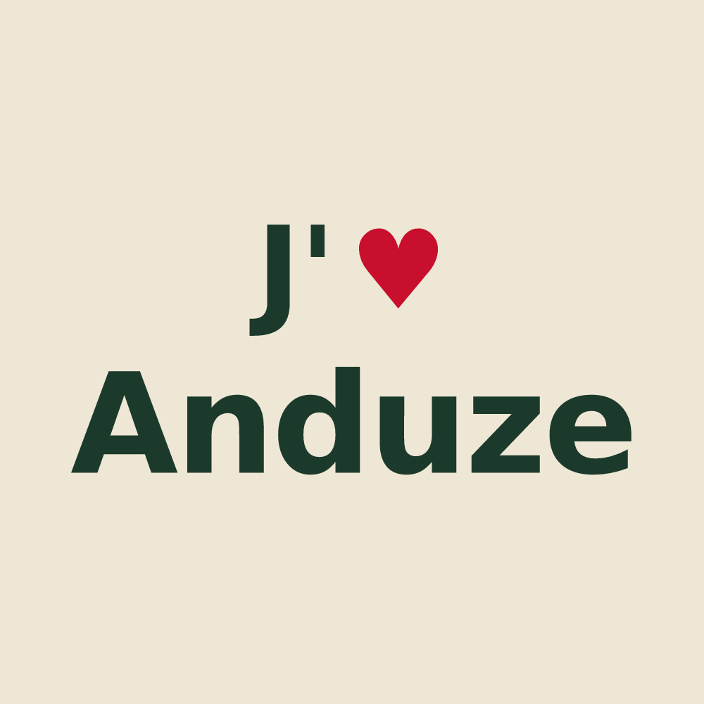 Tote bag personnalisé Anduze — design J'aime Anduze