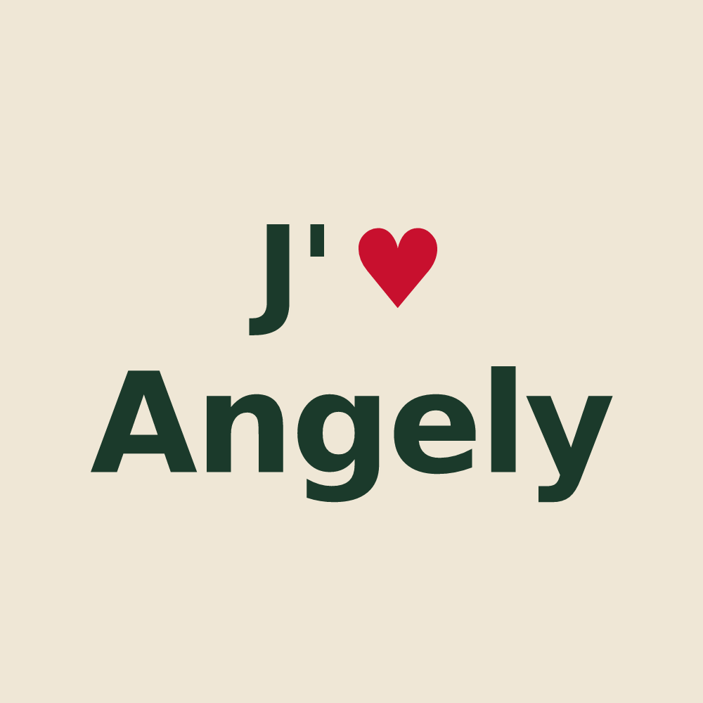 Tote bag personnalisé Angely — design J'aime Angely