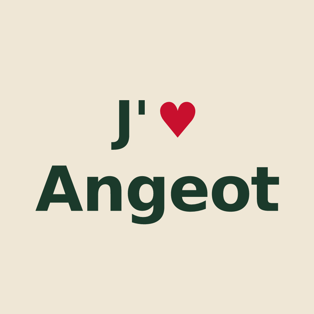 Tote bag personnalisé Angeot — design J'aime Angeot