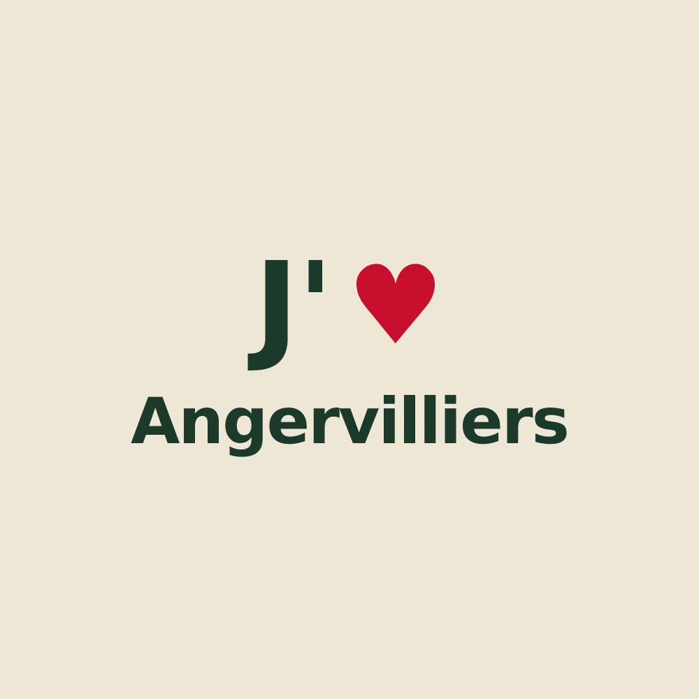 Tote bag personnalisé Angervilliers — design J'aime Angervilliers